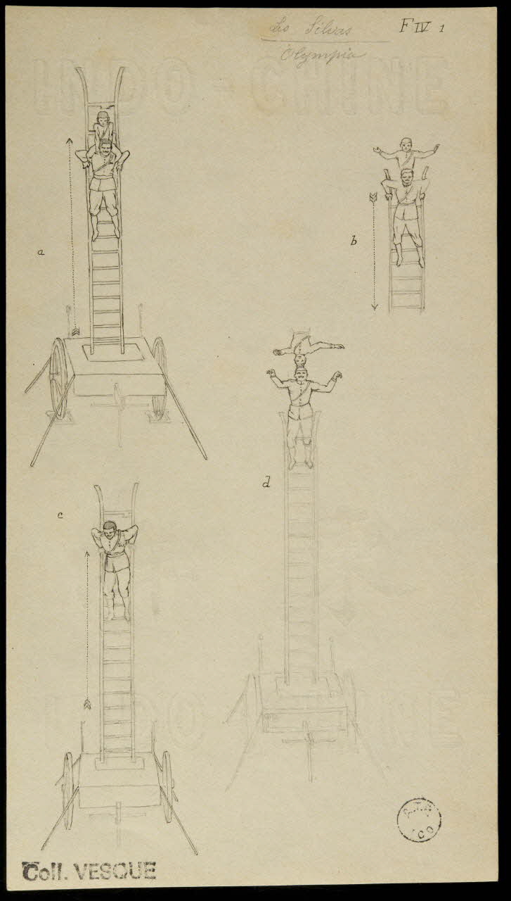 partie d'un ensemble de dessins Les Silvas  Olympia 1968.102.2674.2 Photo Mucem