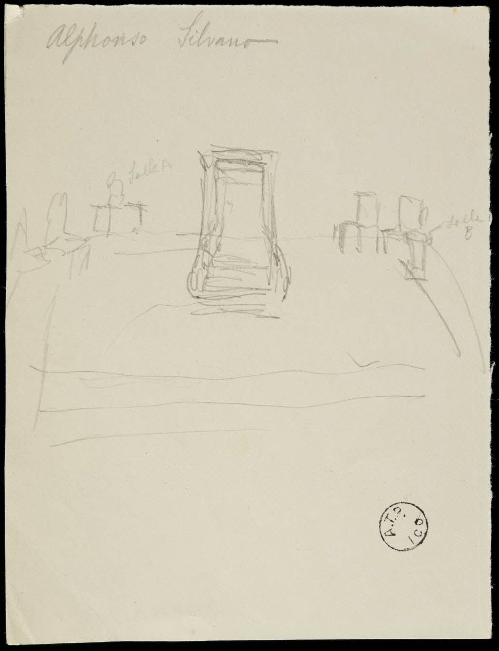 partie d'un ensemble de dessins Alphonso Silvano 1968.102.2675.1 Photo Mucem