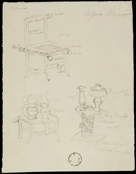 partie d'un ensemble de dessins Alfonso Silvano 1968.102.2675.2 Photo Mucem