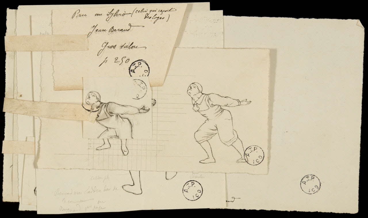 partie d'un ensemble de dessins Pour un Sylvio (celui qui reçoit  des loges) 1968.102.2677.1 Photo Mucem