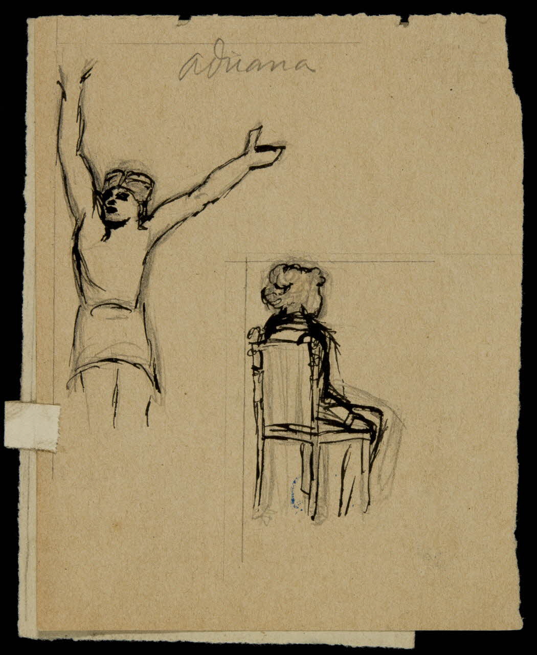 partie d'un ensemble de dessins Adriana 1968.102.268.4 Photo Mucem