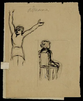 partie d'un ensemble de dessins Adriana 1968.102.268.4 Photo Mucem