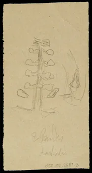 partie d'un ensemble de dessins Croquis de costume 1968.102.2681.3 Photo Mucem