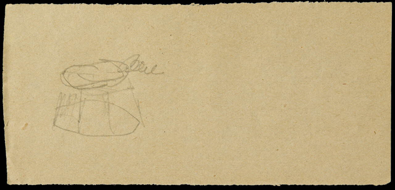 partie d'un ensemble de dessins Socle 1968.102.2681.4 Photo Mucem