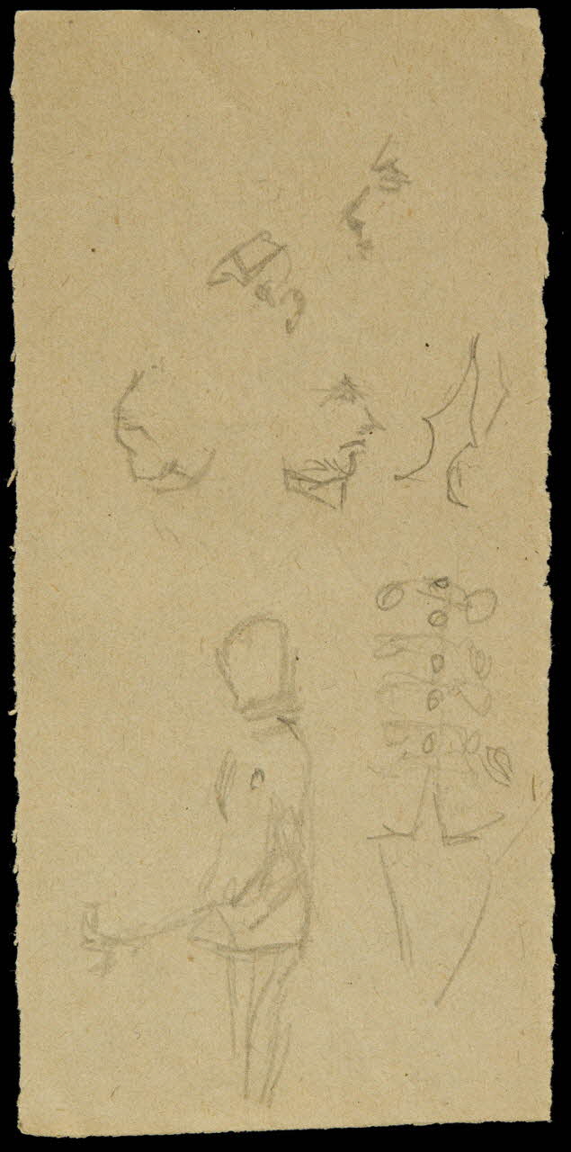 partie d'un ensemble de dessins Singels 1968.102.2681.6 Photo Mucem