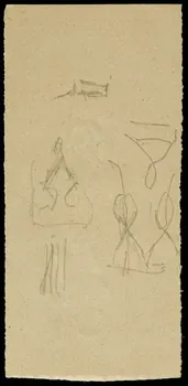 partie d'un ensemble de dessins Esquisses 1968.102.2681.7 Photo Mucem