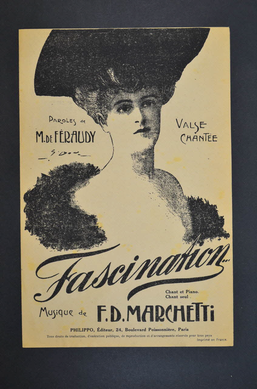 Fermo Dante Marchetti ; Maurice De Féraudy chanson petit format Île-de-France, France 1905 1966.156.6 Photo Mucem
