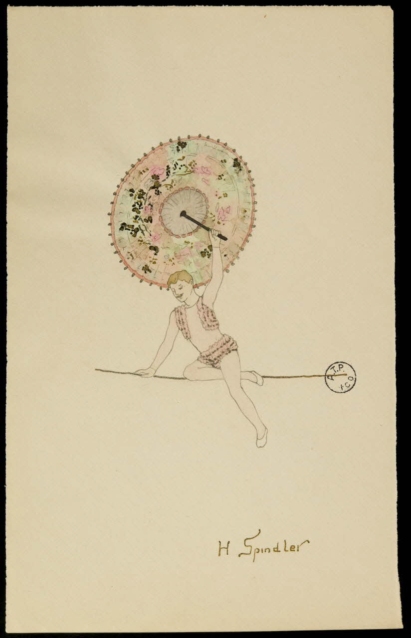 partie d'un ensemble de dessins H Spindler 1968.102.2691 Photo Mucem