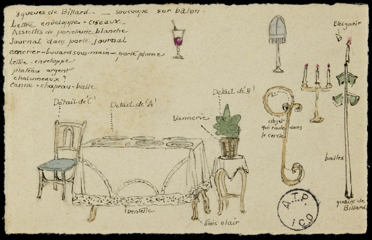 partie d'un ensemble de dessins Starley et Floria 1968.102.2695.2 Photo Mucem