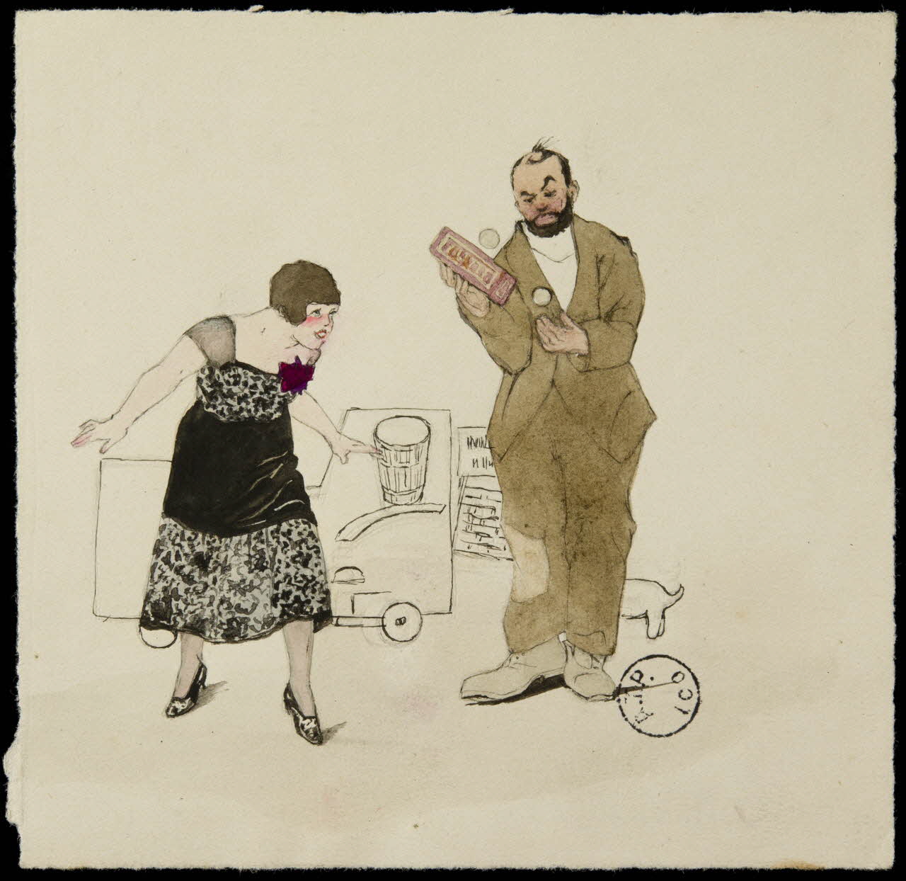 partie d'un ensemble de dessins Couple 1968.102.2696.1 Photo Mucem