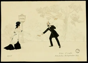 partie d'un ensemble de dessins Starr et Leslie 1968.102.2696.3 Photo Mucem