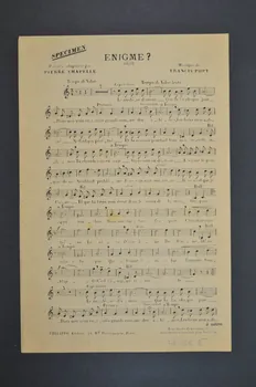 Fermo Dante Marchetti ; Maurice De Féraudy chanson petit format Île-de-France, France 1905 1966.156.6  Photo Mucem