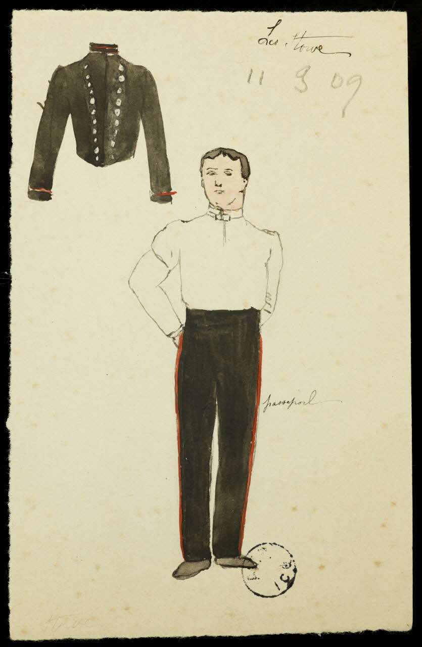 partie d'un ensemble de dessins Les Stowe 1968.102.2705.1 Photo Mucem