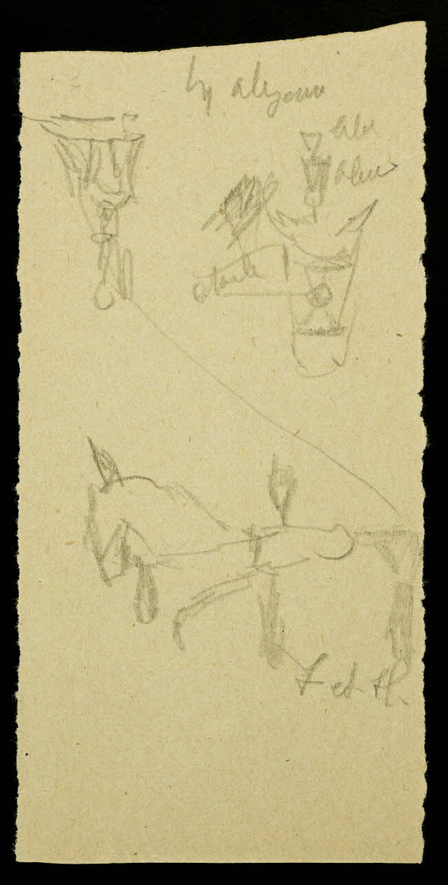 partie d'un ensemble de dessins Les Alezans 1968.102.2708.2 Photo Mucem