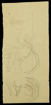 partie d'un ensemble de dessins Croquis 1968.102.2708.3 Photo Mucem