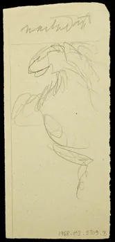 partie d'un ensemble de dessins Croquis 1968.102.2709.3 Photo Mucem