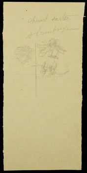 partie d'un ensemble de dessins Cheval sauteur  Strassburger 1968.102.2709.4 Photo Mucem