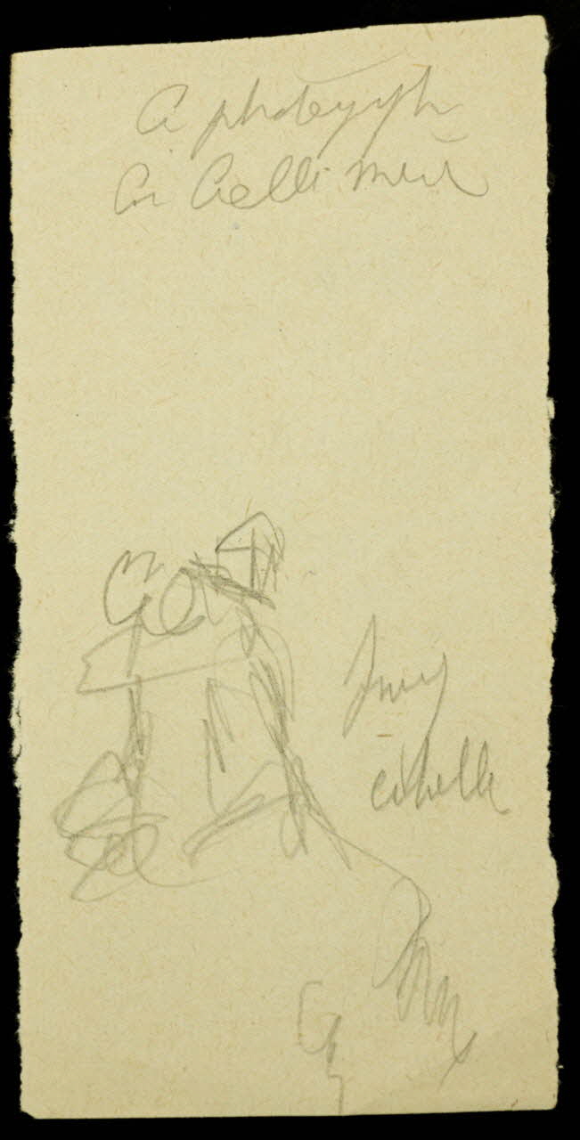 partie d'un ensemble de dessins Ebauche de figure 1968.102.2709.6 Photo Mucem