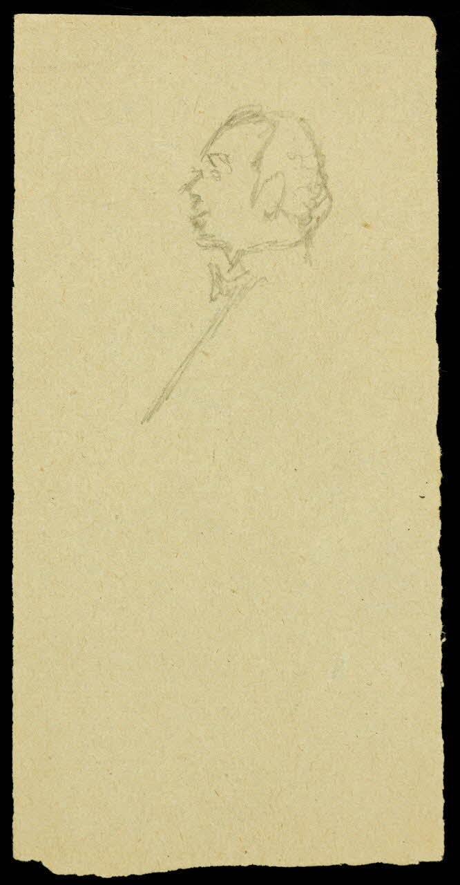 partie d'un ensemble de dessins Ebauche de portrait 1968.102.2710.2 Photo Mucem