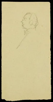 partie d'un ensemble de dessins Ebauche de portrait 1968.102.2710.2 Photo Mucem
