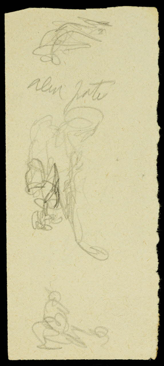 partie d'un ensemble de dessins Ebauche de dessin 1968.102.2710.7 Photo Mucem