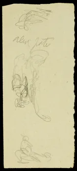 partie d'un ensemble de dessins Ebauche de dessin 1968.102.2710.7 Photo Mucem
