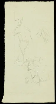 partie d'un ensemble de dessins Ebauche de dessin 1968.102.2710.8 Photo Mucem