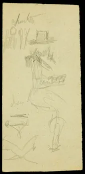 partie d'un ensemble de dessins Ebauche de dessin 1968.102.2710.9 Photo Mucem
