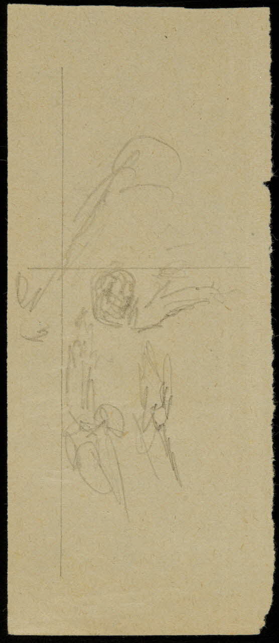 partie d'un ensemble de dessins Ebauche de dessin 1968.102.2711.2 Photo Mucem