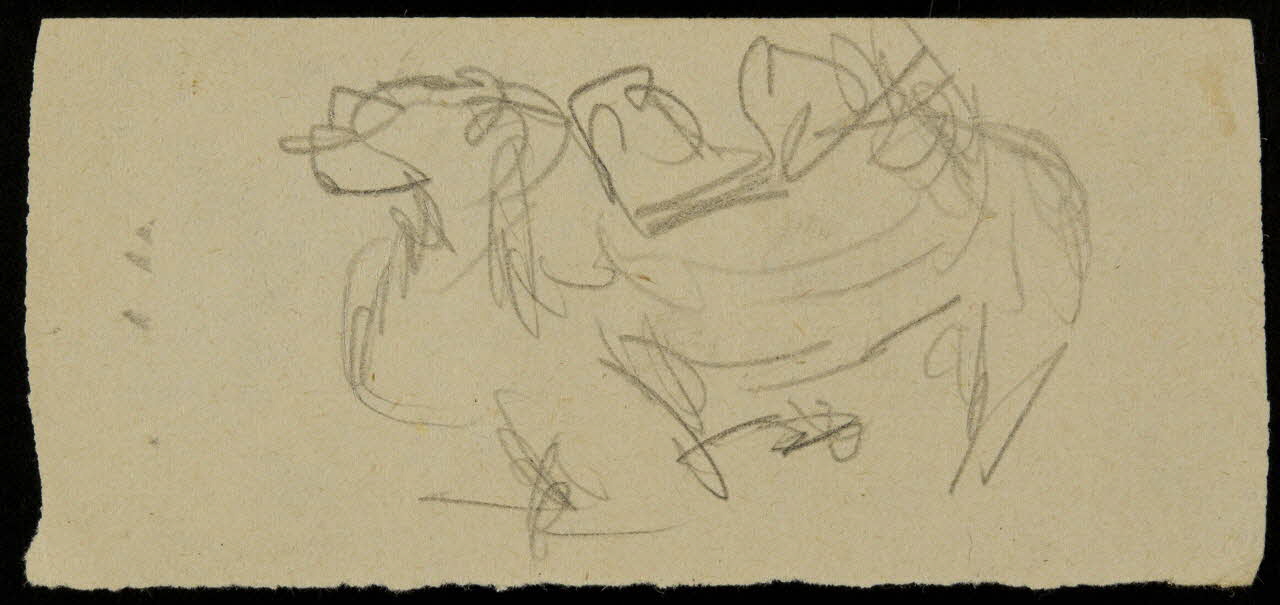 partie d'un ensemble de dessins Ebauche de dessin 1968.102.2711.4 Photo Mucem