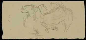 partie d'un ensemble de dessins Ebauche de dessin 1968.102.2711.4 Photo Mucem