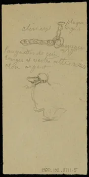 partie d'un ensemble de dessins Strassburger  poney et eléphant 1968.102.2711.5 Photo Mucem