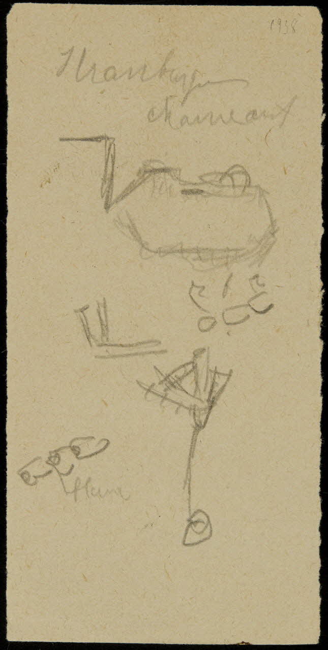 partie d'un ensemble de dessins Strassburger  chameaux 1968.102.2711.6 Photo Mucem