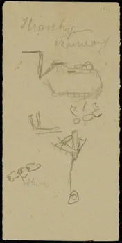 partie d'un ensemble de dessins Strassburger  chameaux 1968.102.2711.6 Photo Mucem