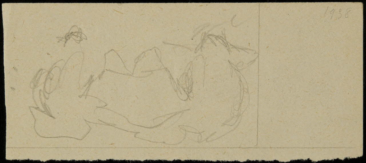 partie d'un ensemble de dessins Ebauche de dessin 1968.102.2711.7 Photo Mucem