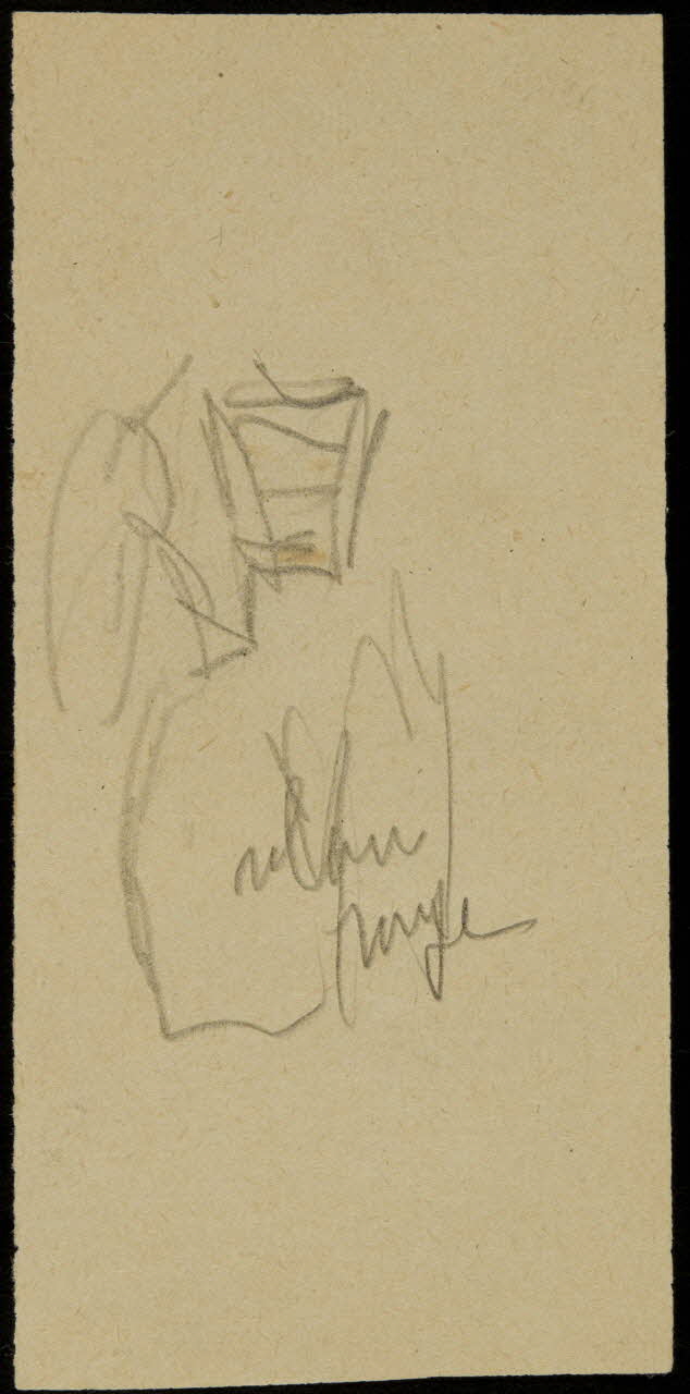 partie d'un ensemble de dessins Ebauche de dessin 1968.102.2711.9 Photo Mucem
