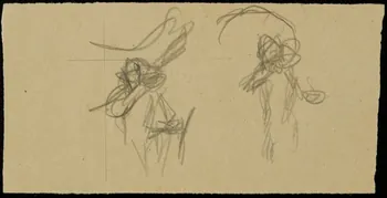 partie d'un ensemble de dessins Ebauche de dessin 1968.102.2712.10 Photo Mucem
