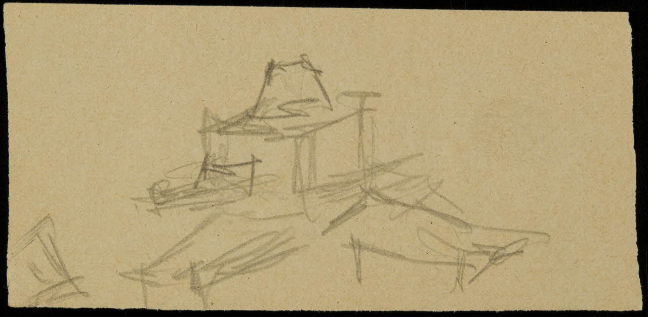 partie d'un ensemble de dessins Ebauche de dessin 1968.102.2712.11 Photo Mucem