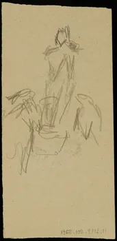 partie d'un ensemble de dessins Ebauche de dessin 1968.102.2712.11 Photo Mucem
