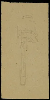 partie d'un ensemble de dessins Ebauche de dessin 1968.102.2712.13 Photo Mucem