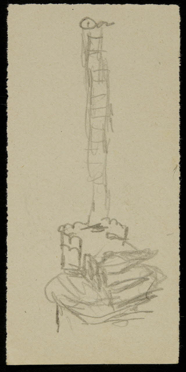 partie d'un ensemble de dessins Ebauche de dessin 1968.102.2712.14 Photo Mucem