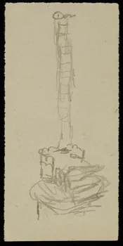 partie d'un ensemble de dessins Ebauche de dessin 1968.102.2712.14 Photo Mucem