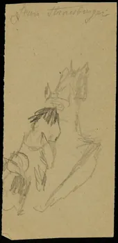 partie d'un ensemble de dessins Jean Strassburger 1968.102.2712.2 Photo Mucem