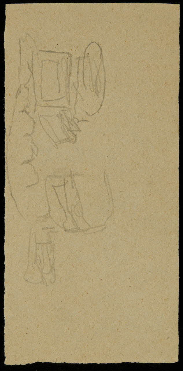 partie d'un ensemble de dessins Ebauche de dessin 1968.102.2712.3 Photo Mucem