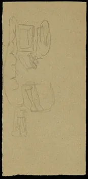 partie d'un ensemble de dessins Ebauche de dessin 1968.102.2712.3 Photo Mucem