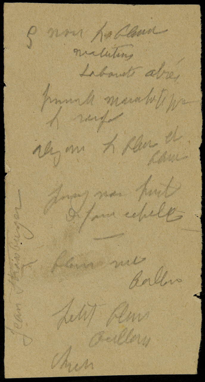 partie d'un ensemble de dessins Jean Strassburger 1968.102.2712.4 Photo Mucem