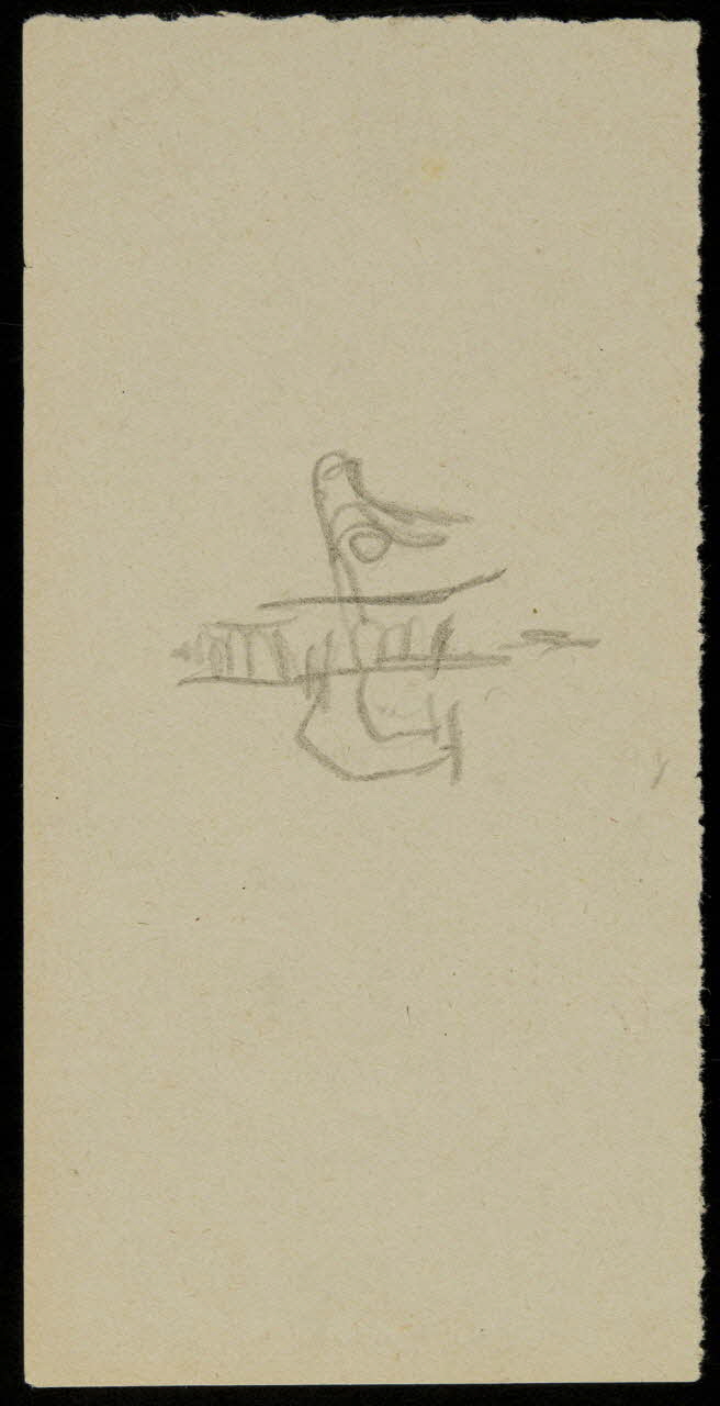 partie d'un ensemble de dessins Ebauche de dessin 1968.102.2712.5 Photo Mucem