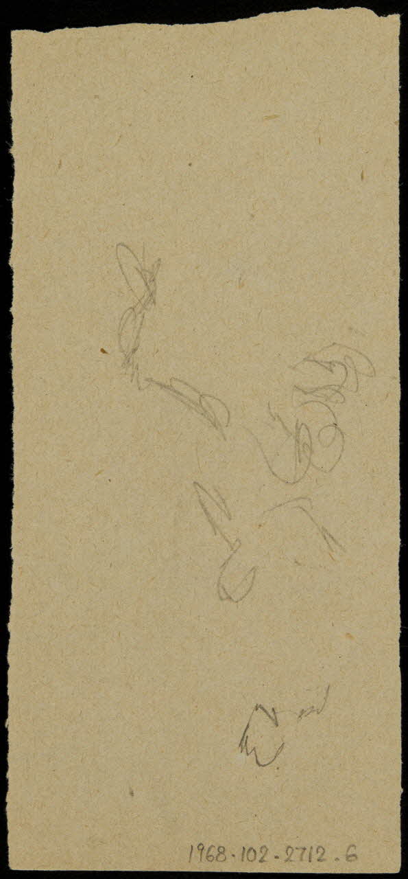 partie d'un ensemble de dessins Ebauche de dessin 1968.102.2712.6 Photo Mucem