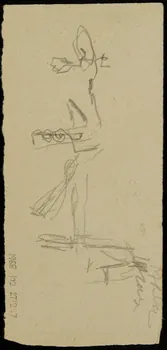 partie d'un ensemble de dessins Ebauche de dessin 1968.102.2712.7 Photo Mucem