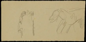 partie d'un ensemble de dessins Ebauche de dessin 1968.102.2713.12 Photo Mucem